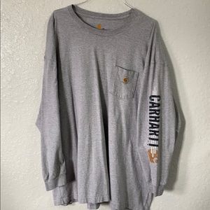 Carhartt long sleeve tee. 4XL grey